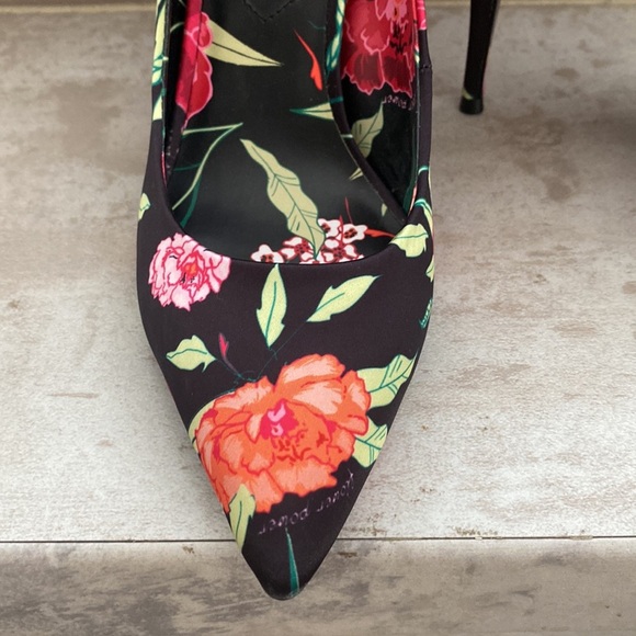 Aldo Floral Pointy Toe Stiletto Heels - Picture 2 of 7